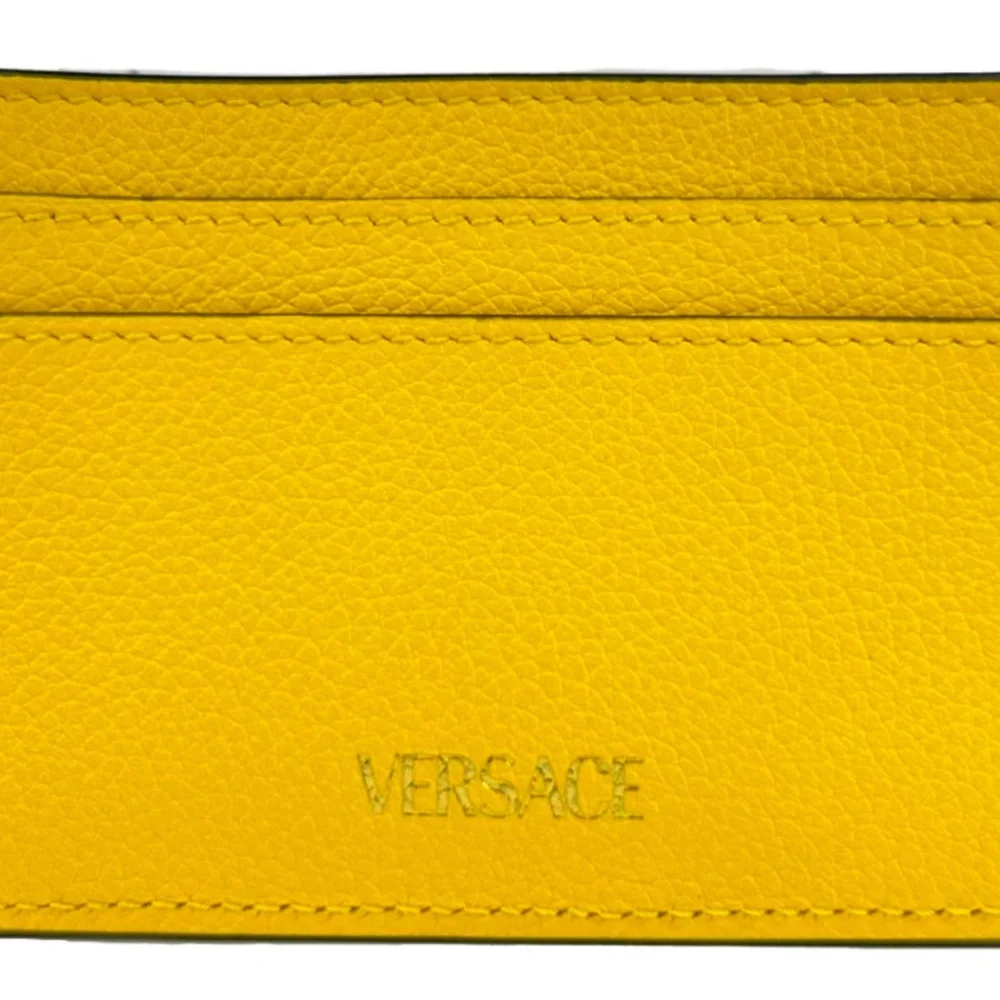 BNWT Versace Mini Medusa Yellow Card Case/Wallet - Picture 2 of 4